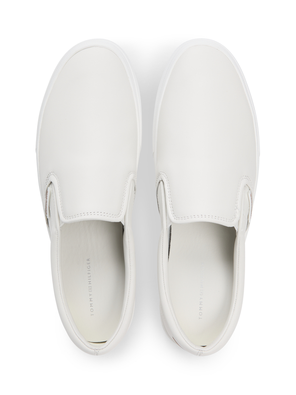 Leather Slip- On Cupsole Trainers 1 Image