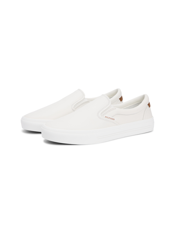 Leather Slip- On Cupsole Trainers 3 Image
