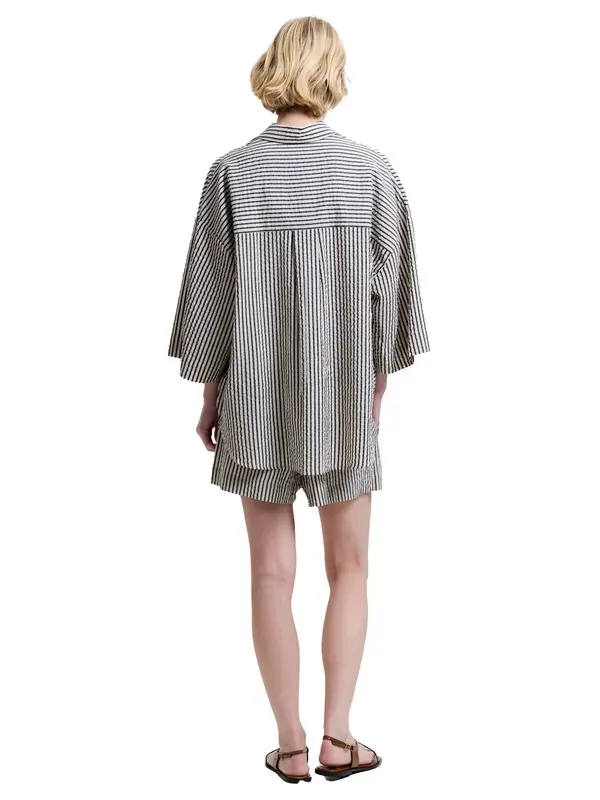 Pinstripe Short Sleeve Shirt 2 Image