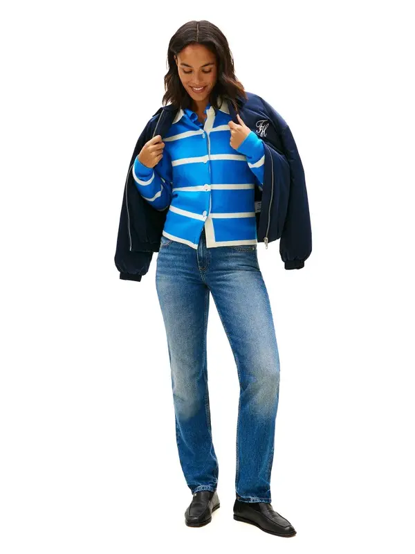 Faded Mid Rise Straight Leg Jeans 3 Image