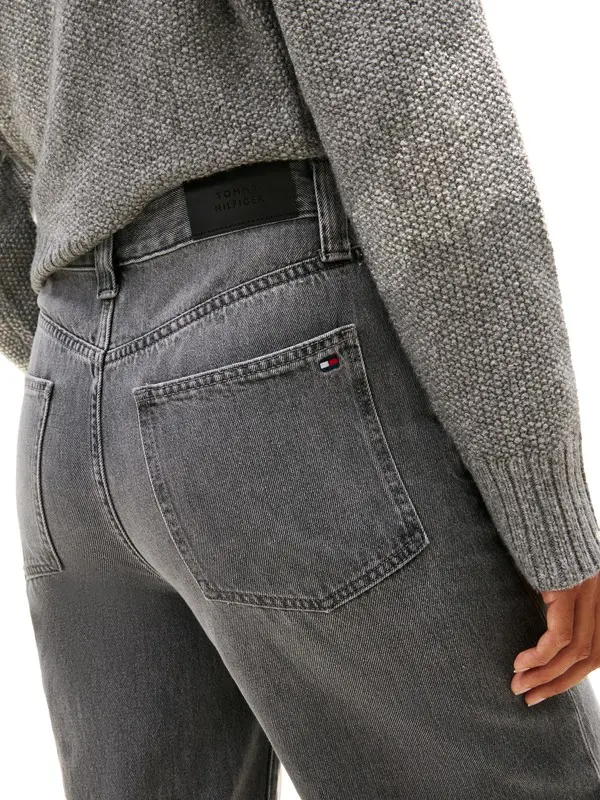 Straight Leg High Waist Jeans 1 Image