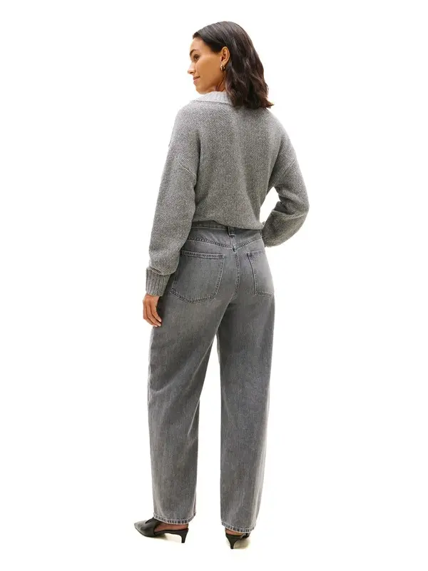 Straight Leg High Waist Jeans 2 Image