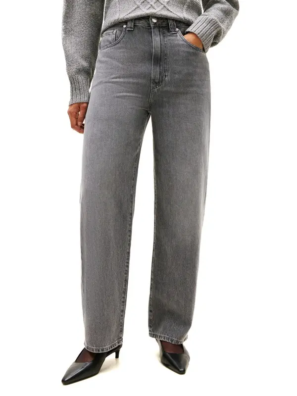 Straight Leg High Waist Jeans 4 Image