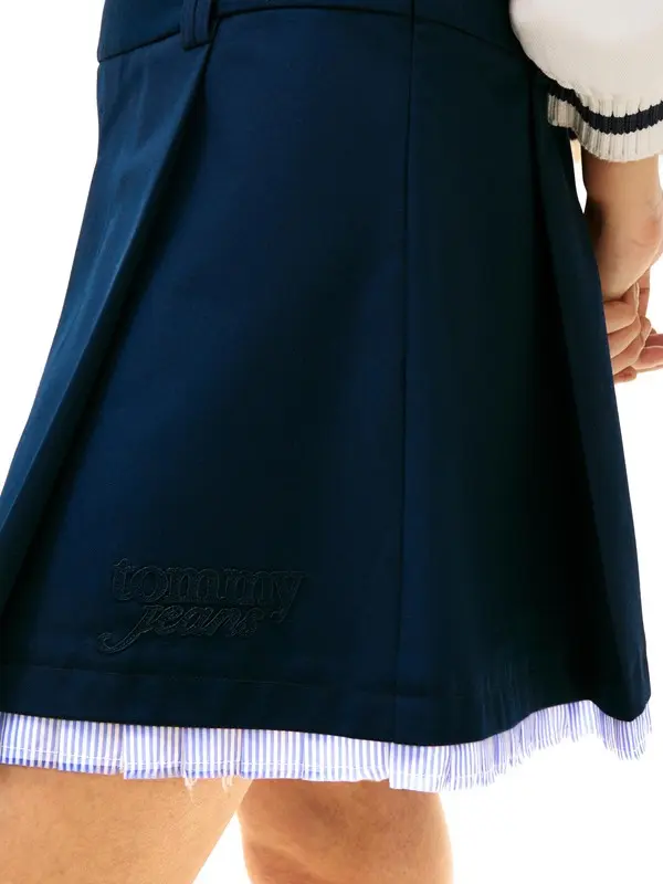 Mini Skirt with Embroidered Logo 1 Image