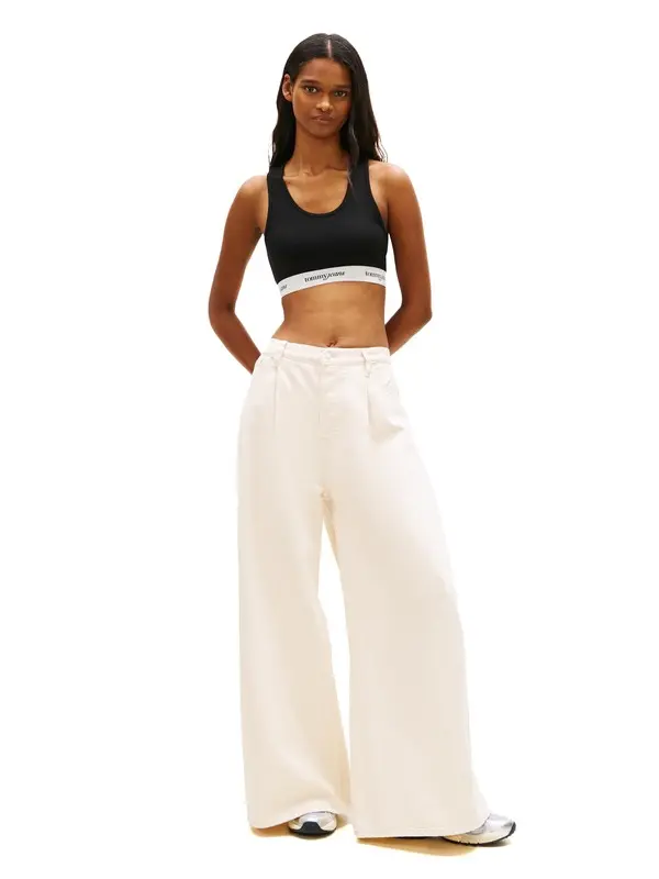 Repeat Logo Tape Racerback Bra Top 3 Image