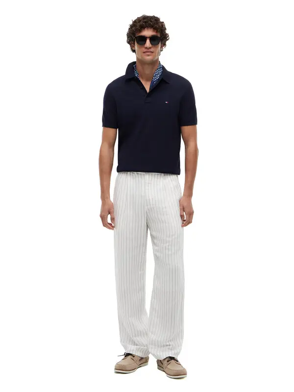 Regular Fit Essential Short Sleeve Polo with Small Flag Logo 1 Image