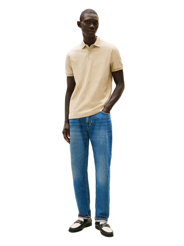 All over Jacquard Prints Short Sleeve Polo 2 Image