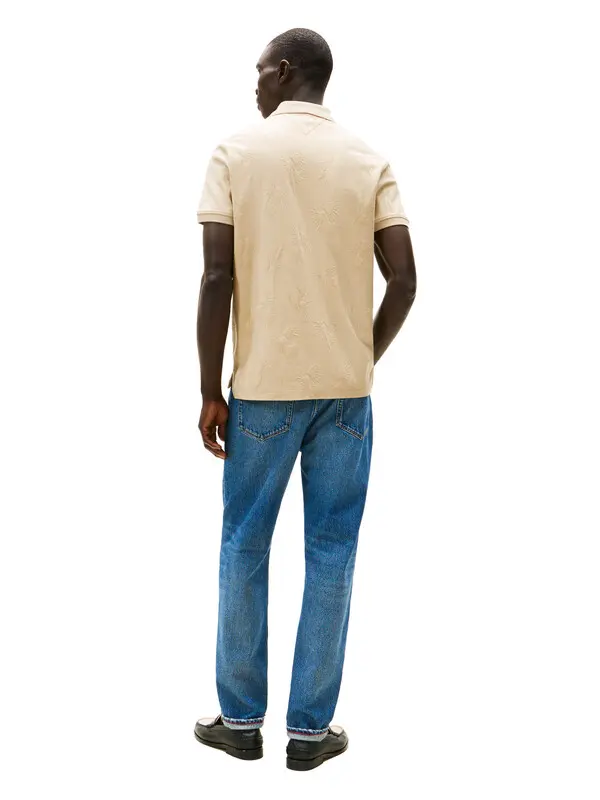 All over Jacquard Prints Short Sleeve Polo 3 Image