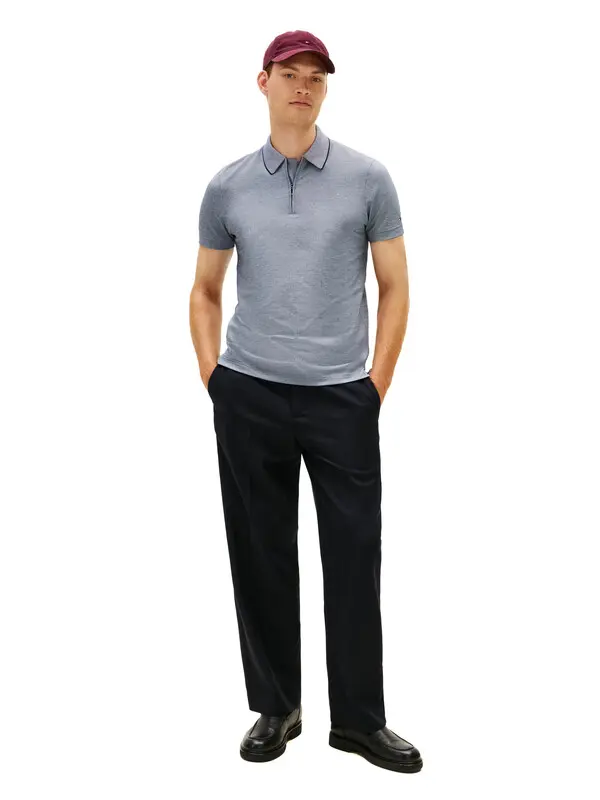 Performance Smart Casual Regular Jacquard Polo Shirt 3 Image