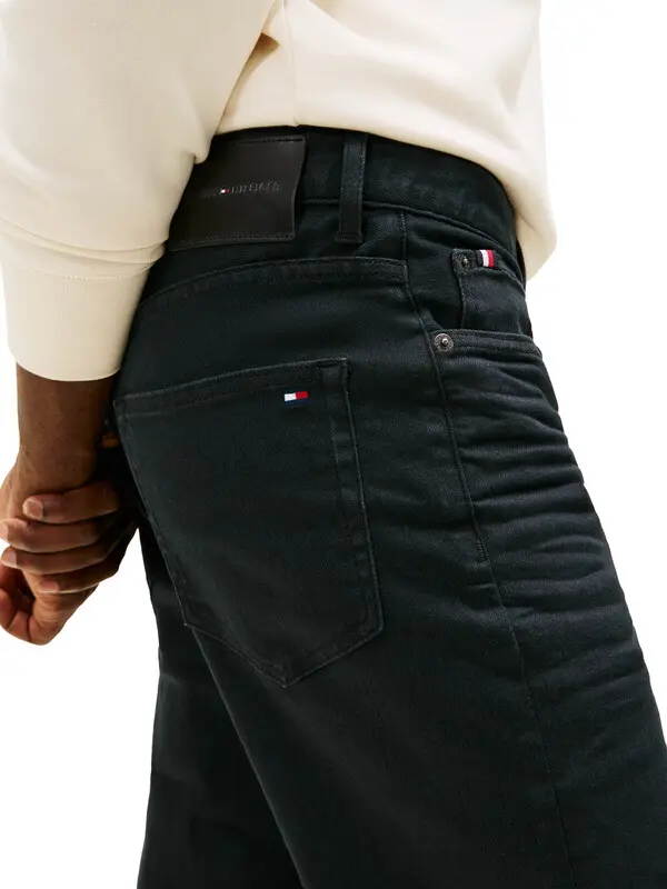 Straight Denton Denim Pants 1 Image