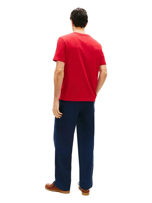 Logo Embroidery Jersey Crew Neck T-Shirt 2 Image