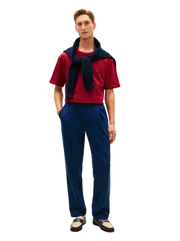 Flag Embroidery Jersey Relaxed T-Shirt 3 Image