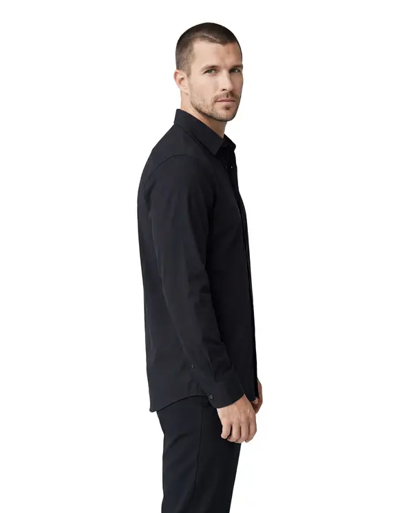 Stretch Slim-Fit Casual Long Sleeve Shirt 2 Image