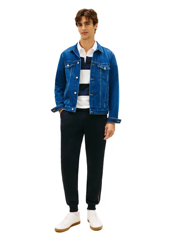 Signature Piping Drawstring Joggers 2 Image