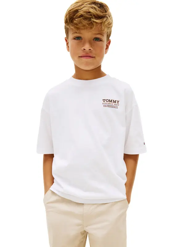 Back Graphic Crew Neck Short Sleeve T-Shirt 1 Image