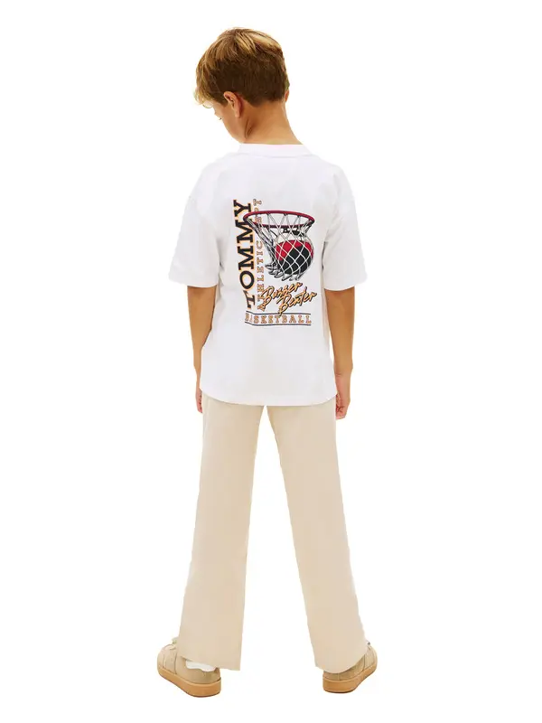 Back Graphic Crew Neck Short Sleeve T-Shirt 2 Image