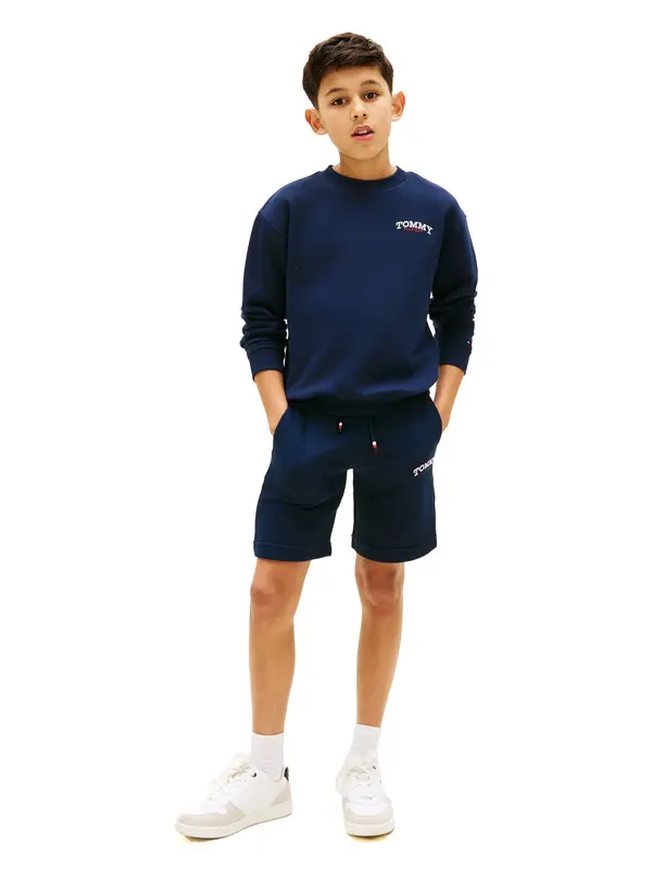 Kids Boys Logo Embroidery Terry Sweat Shorts  2 Image