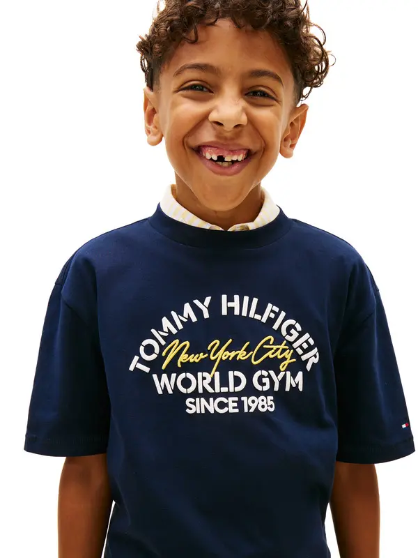 Kids Boys Logo Graphic Jersey T-Shirt  1 Image