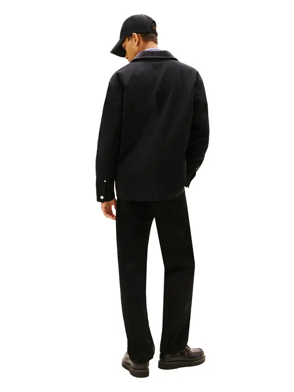 Corduroy Collar Canvas Chore Jacket 3 Image