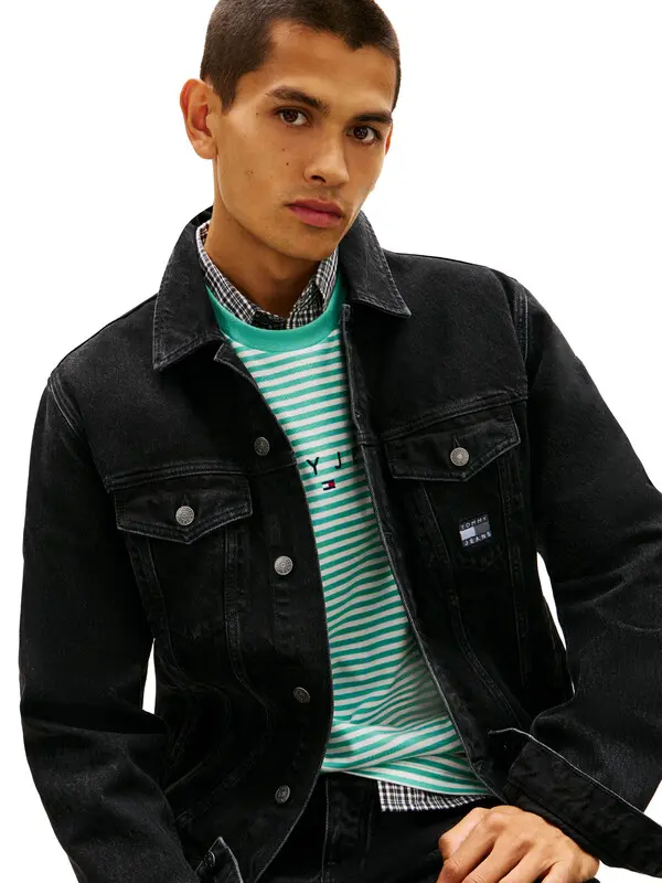 Ryan Back Logo Denim Trucker Jacket 2 Image