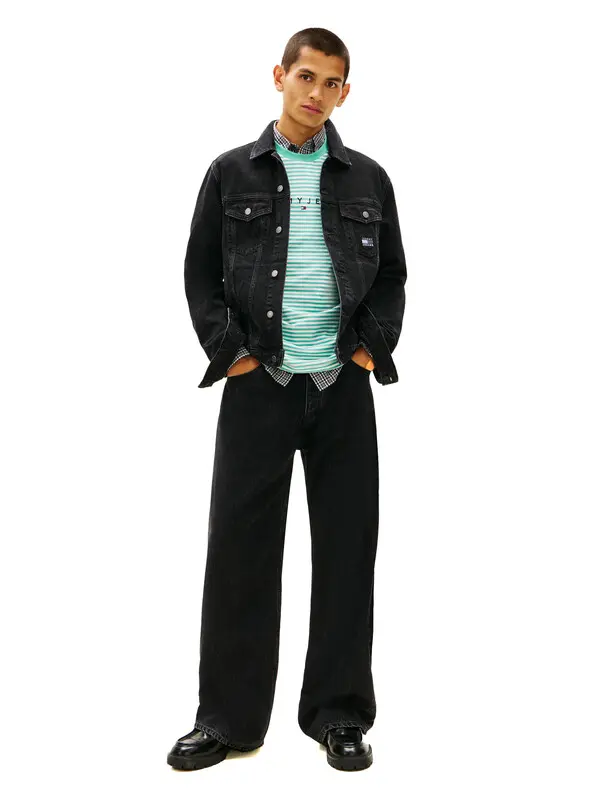 Ryan Back Logo Denim Trucker Jacket 4 Image