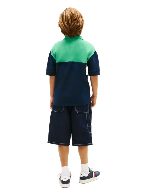 Colour-Blocked Pique Polo T-Shirt 2 Image