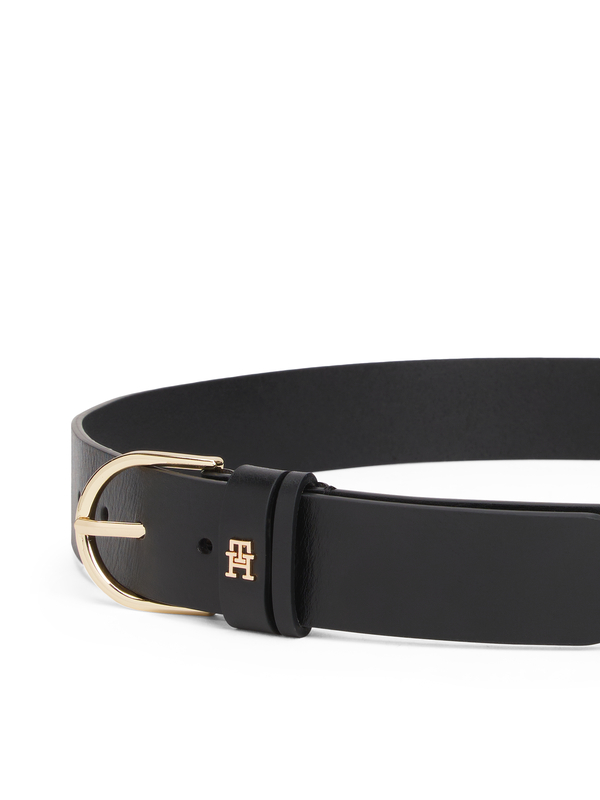 Essential TH Monogram Leather Belt 3.5 1 Image