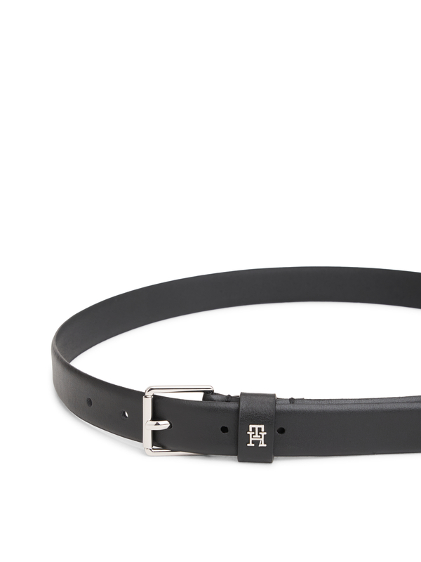 Classic Leather Belt with Monogram Hardware 2.5 1 Image