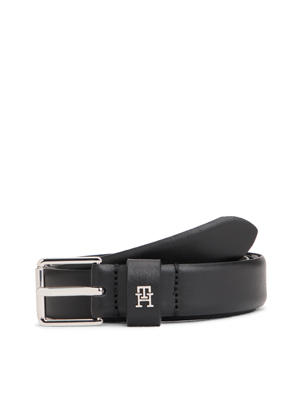 Classic Leather Belt with Monogram Hardware 2.5 2 Image