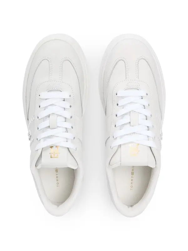 Leather TH Monogram Court Sneakers 2 Image