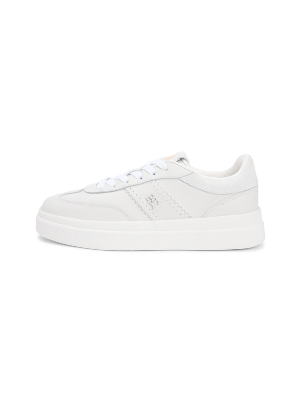 Leather TH Monogram Court Sneakers 4 Image