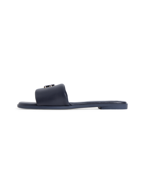 TH Logo Hardware Leather Slippers 3 Image