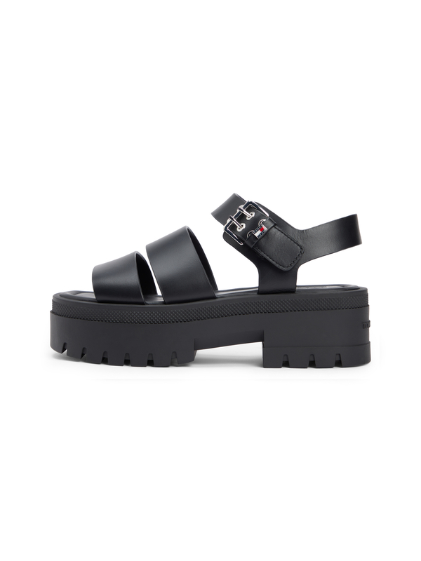 Leather Cleat Platform Sandals 3 Image