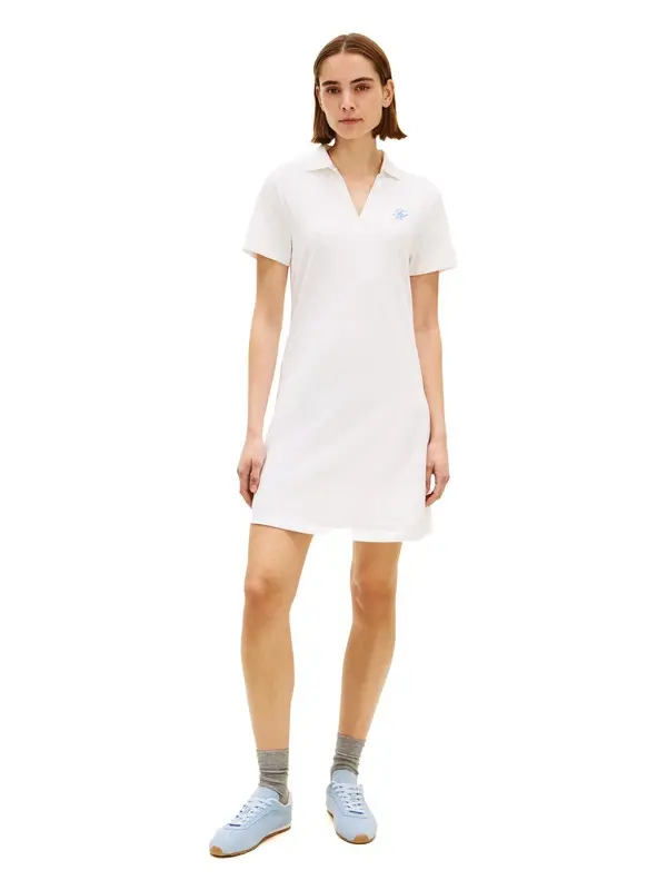 1985 Logo Embroidery Mini Polo Dress 4 Image