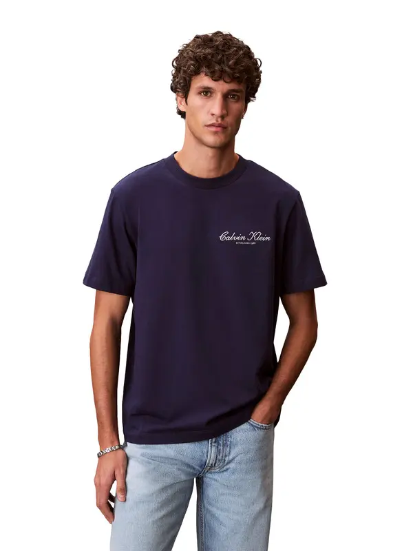 Script Logo Embroidered T-Shirt 3 Image
