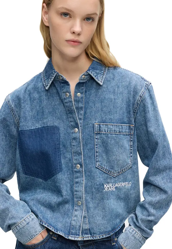 Boxy Denim Shirt 2 Image