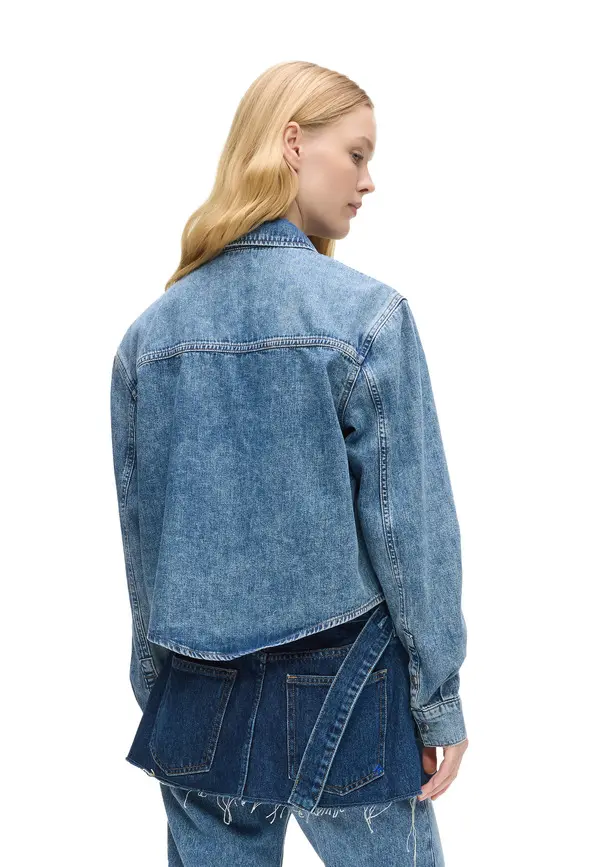 Boxy Denim Shirt 3 Image