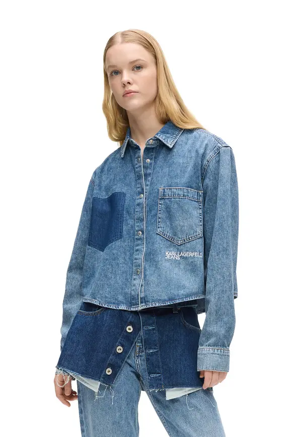 Boxy Denim Shirt 4 Image