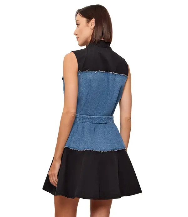 Sleeveless Denim Dress 2 Image