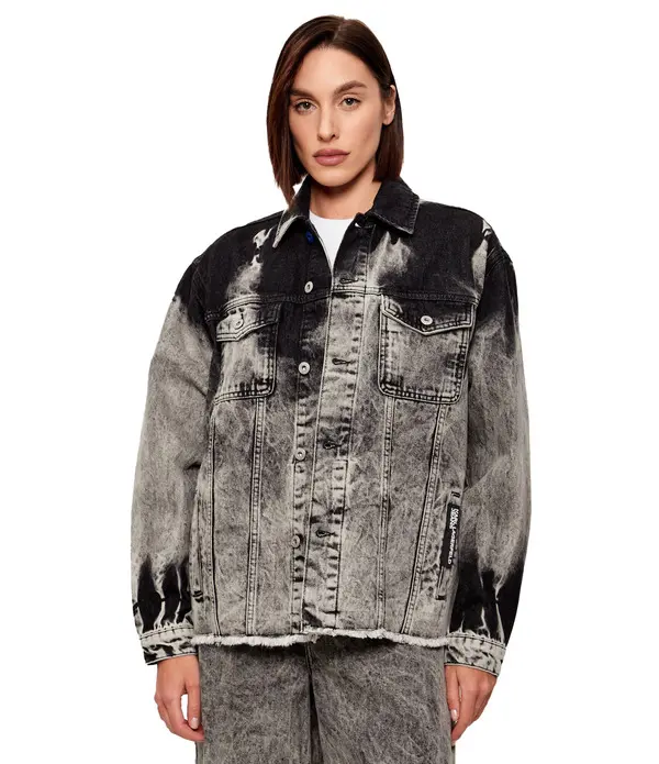 Denim Jacket with Chest Pockets  2 Image