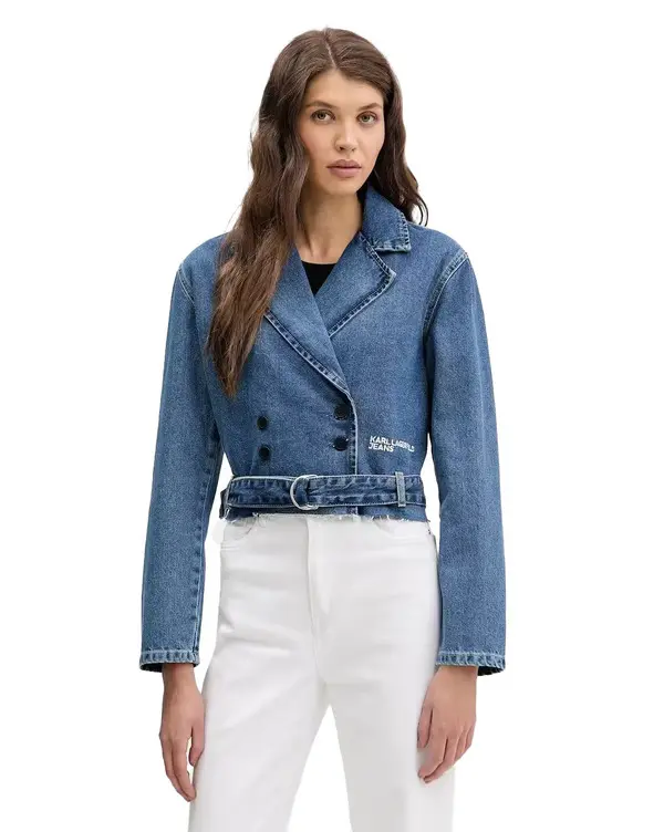 Boxy Cropped Denim Jacket 2 Image