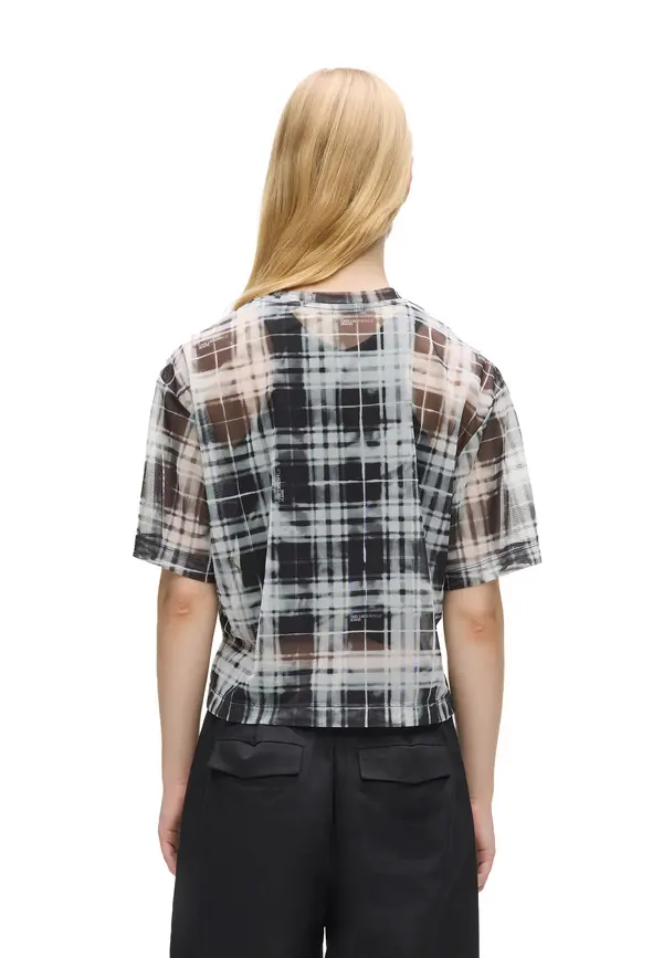 Checked Mesh T-shirt 2 Image