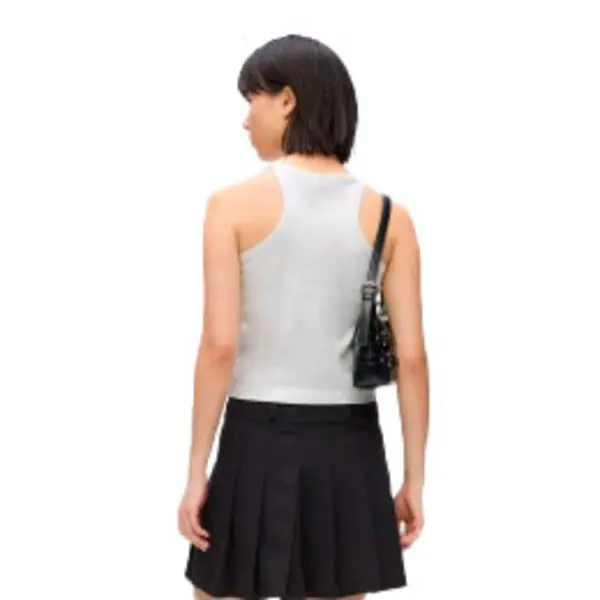 Sleeveless T-Shirt in Waxed Finish 3 Image