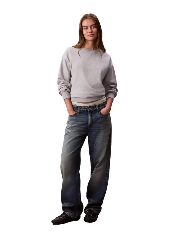 Monogram Fleece Relaxed Fit Sweatshirt 1 Image