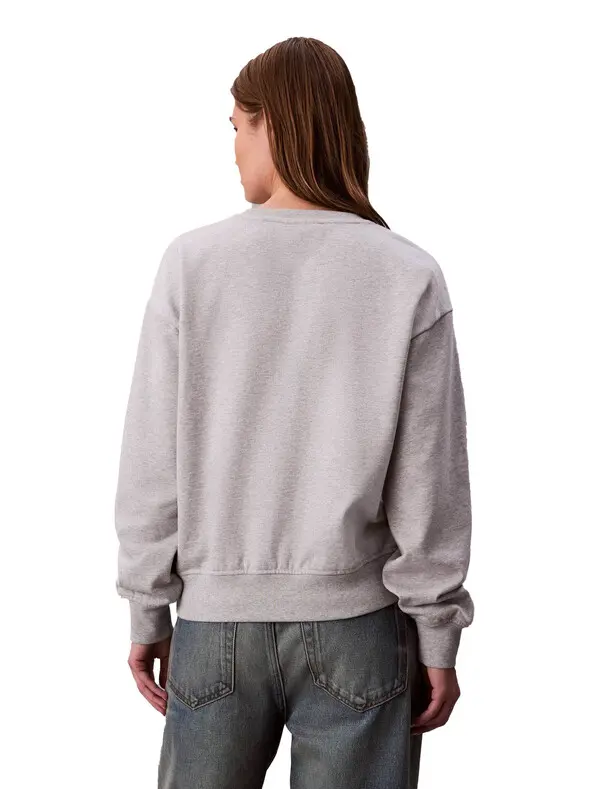 Monogram Fleece Relaxed Fit Sweatshirt 2 Image