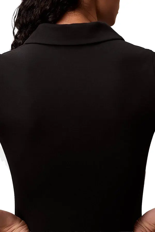 Tech Knit Polo Mini Dress 1 Image