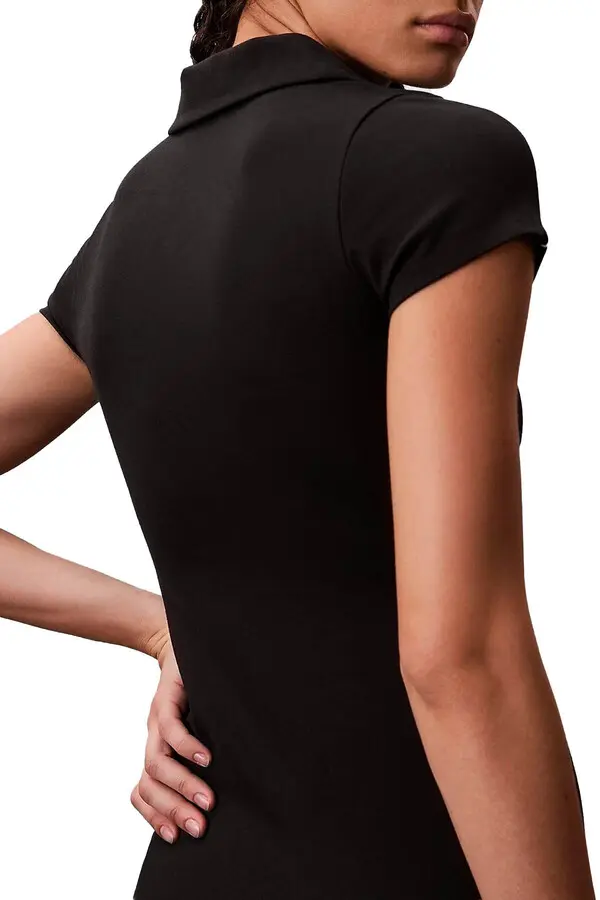 Tech Knit Polo Mini Dress 2 Image