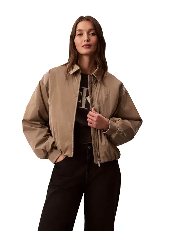Shine Relaxed Fit Bomber Jacket 2 Image