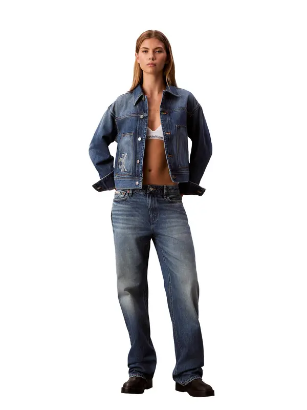 Straight Fit High Waist Straight Leg Jeans 3 Image