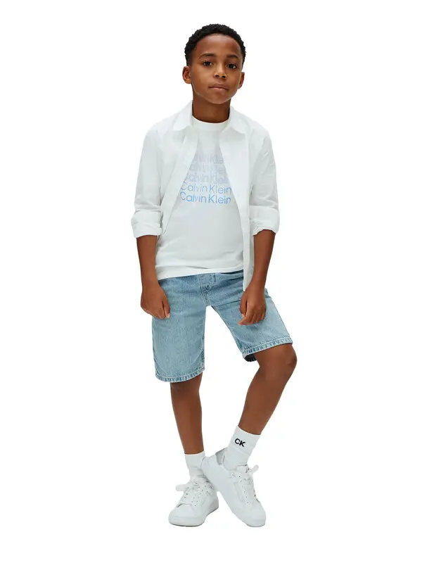 Kids Boys Multi-Logo Graphic Short Sleeve T-Shirt 2 Image